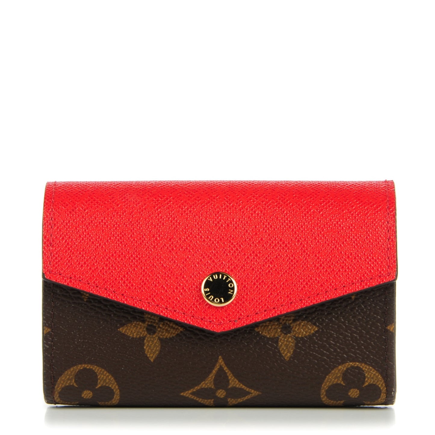 Monogram Sarah Multicartes Coquelicot