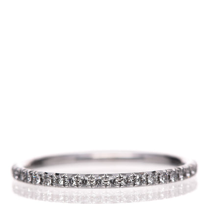 Tiffany 18K White Gold Diamond Metro Band Ring 52 6 3 of 6