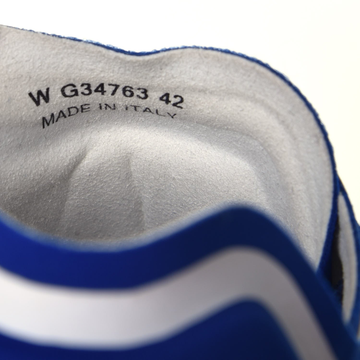 Chanel Calfskin Mesh Lyrca Womens Logo Sneakers 42 White Blue 7 of 8