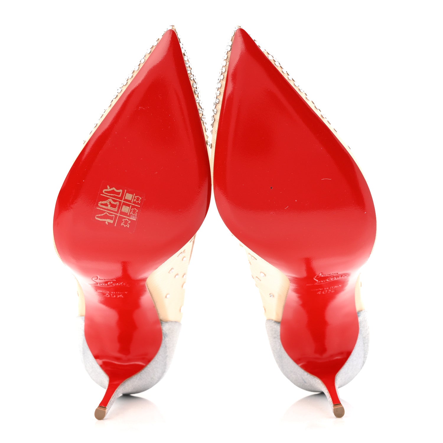 Christian Louboutin Crystal Strass Follies 100 Pumps 40.5 Crystal 6 of 9