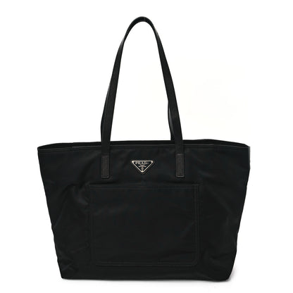 Prada Tessuto Nylon Saffiano Shopping Tote Black 1 of 11