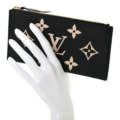 Louis Vuitton Empreinte Monogram Giant Crafty Pochette Felicie Zippered Insert Black 2 of 5