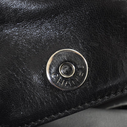 Chanel Leather Square Stitched Lax Shopping Tote Black 11 of 11