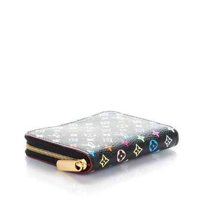 Louis Vuitton Monogram Multicolor Zippy Coin Purse Black Grenade 4 of 7