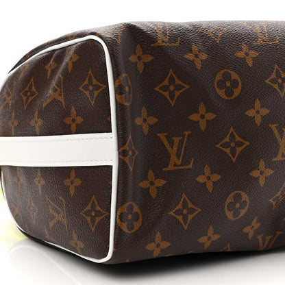 Louis Vuitton Monogram LV Match Speedy Bandouliere 25 White 9 of 10