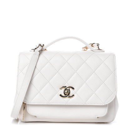 Chanel Caviar Quilted Medium Business Affinity Flap White 1 of 17