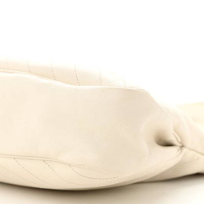 Gucci Sakai Be Green Calfskin Diagonal Stitched Medium Blondie Tote Mystic White 11 of 15