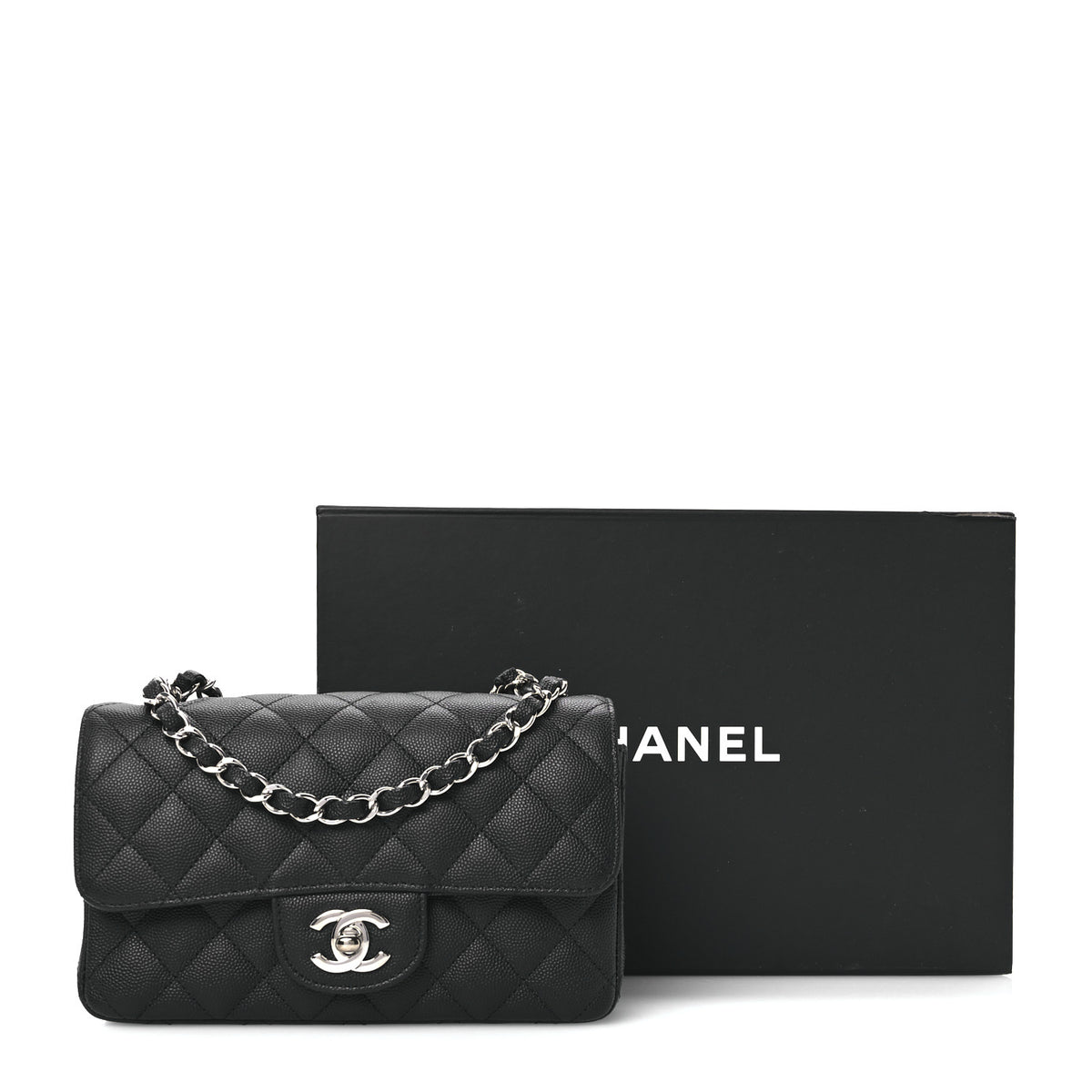 Chanel Caviar Quilted Mini Rectangular Flap Black 11 of 11