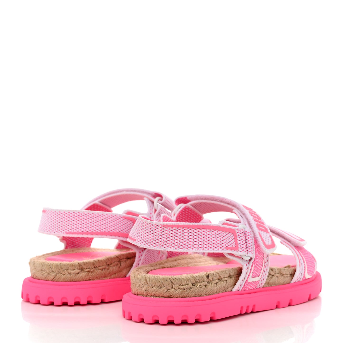Technical Knit Jute Dioract 10mm Sandals 40.5 White Fuchsia