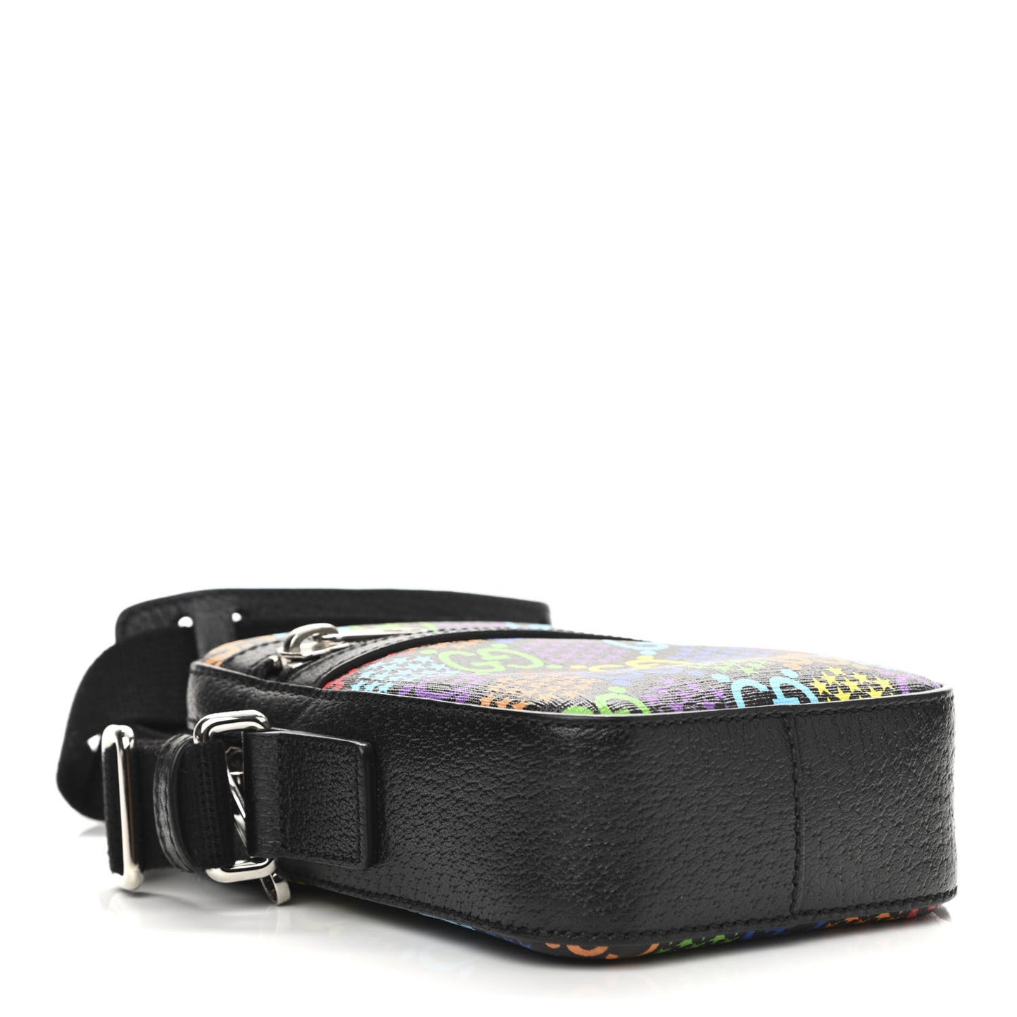GG Supreme Monogram Psychedelic Messenger Bag Black