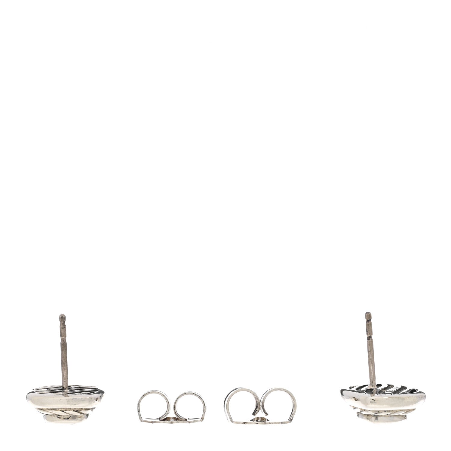 David Yurman Sterling Silver Hampton Blue Topaz 5mm Cable Classics Stud Earrings 3 of 5