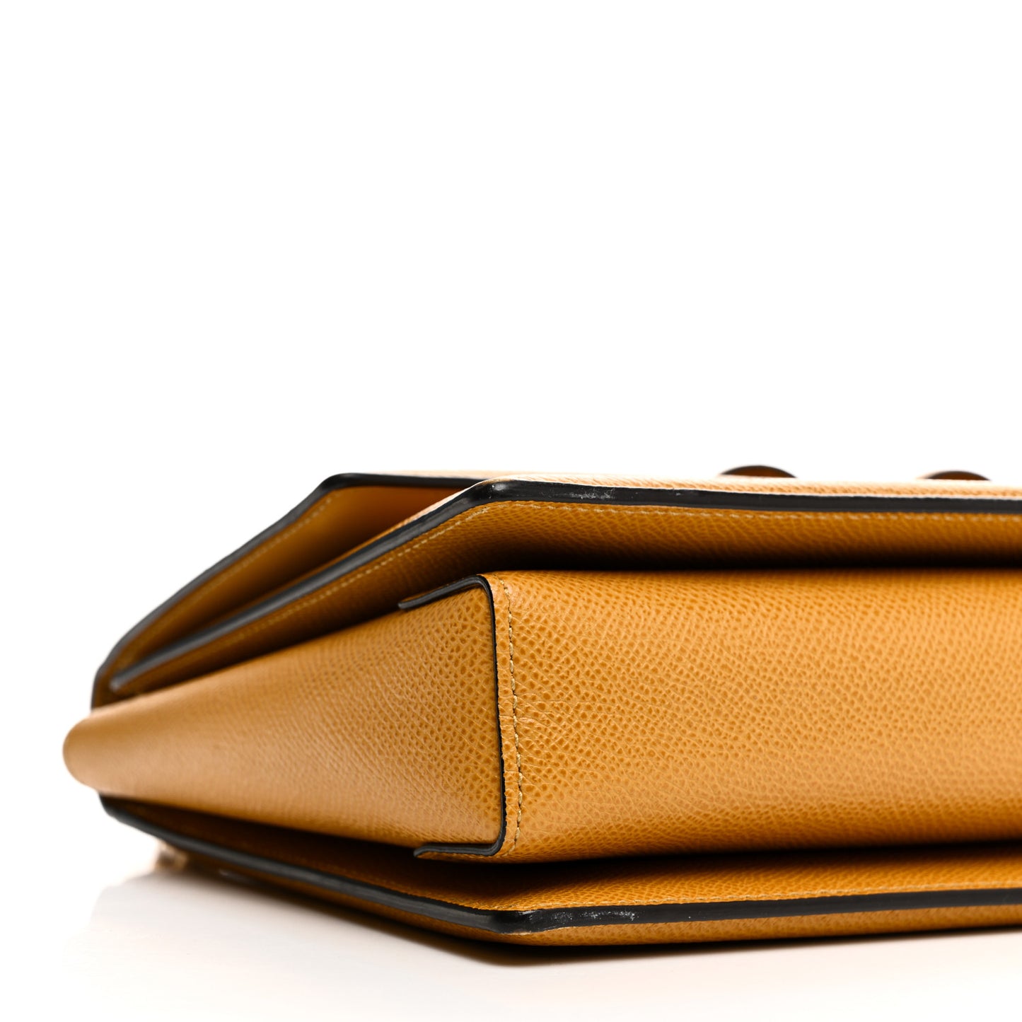 Pebble Calfskin Ginny Shoulder Bag Langur