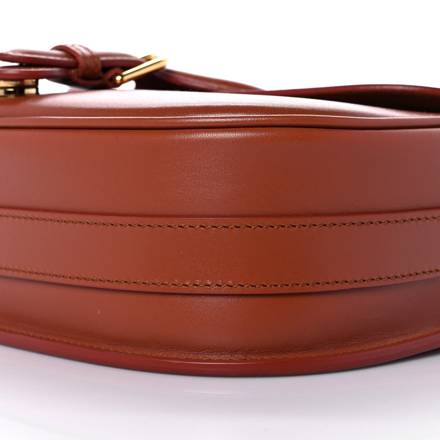 Box Calfskin Medium Bobby Flap Dark Tan