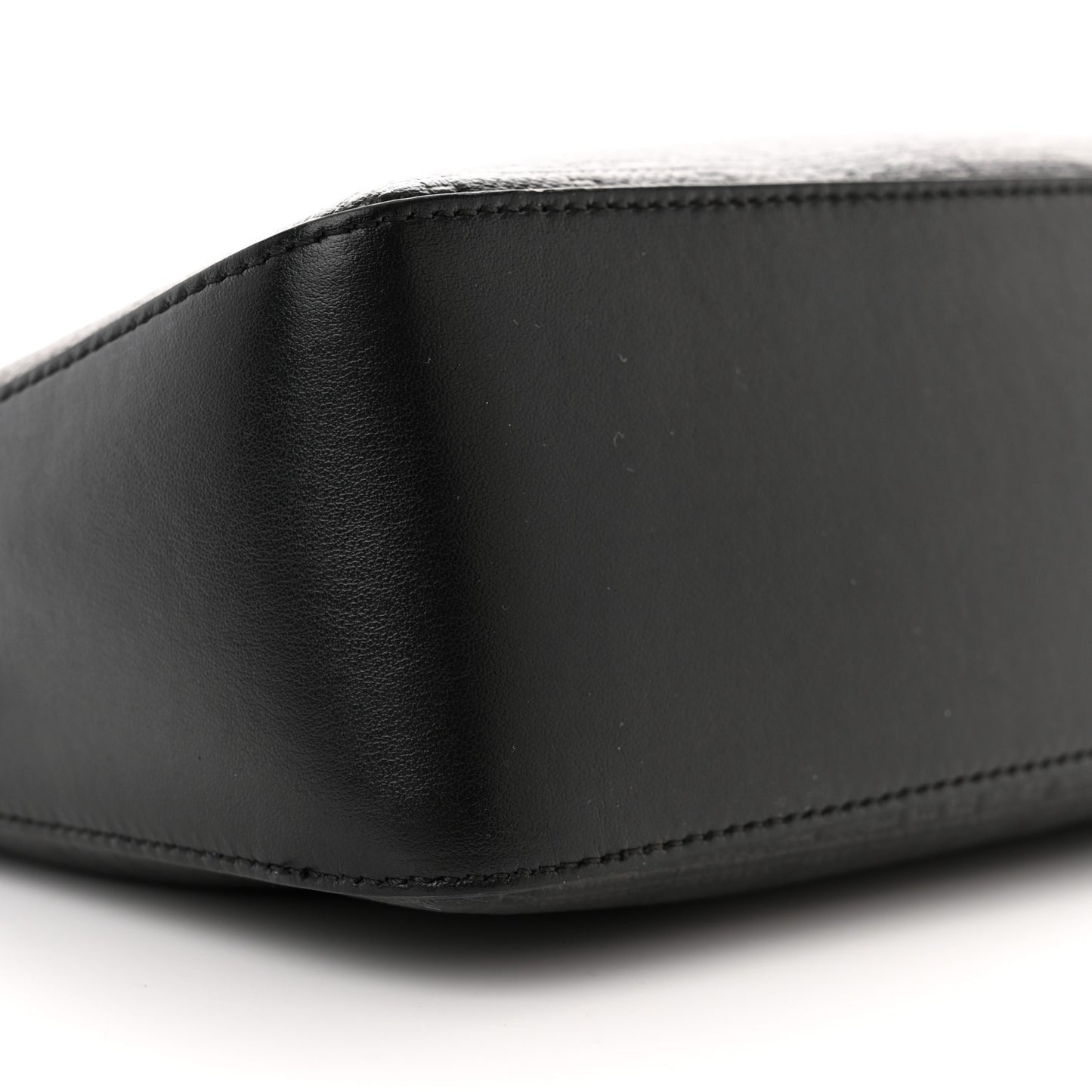 Coated Canvas Logo 4G Embossed Small Moon Cut Out Shoulder Bag Black