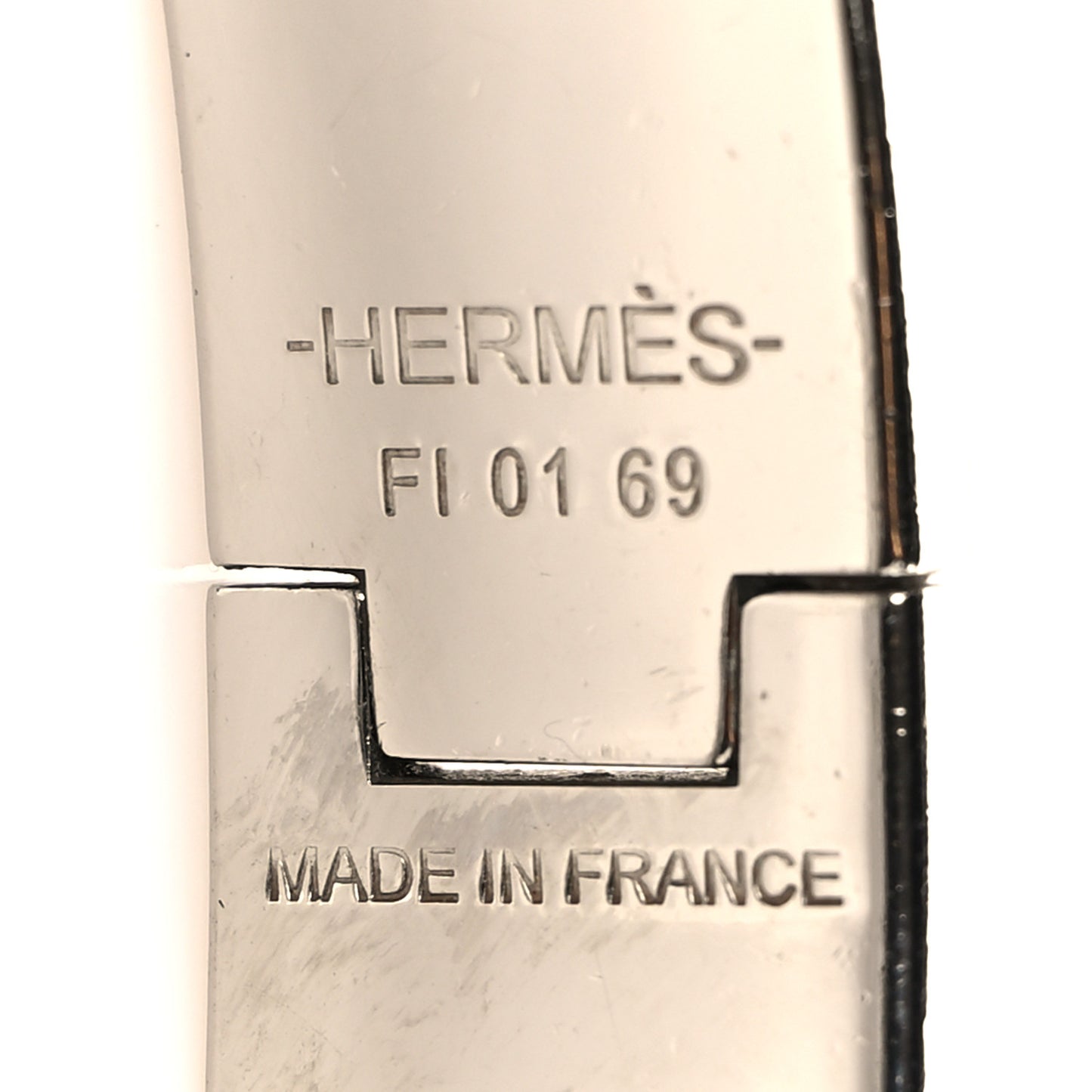 Enamel Narrow Clic Clac H Bracelet PM Black