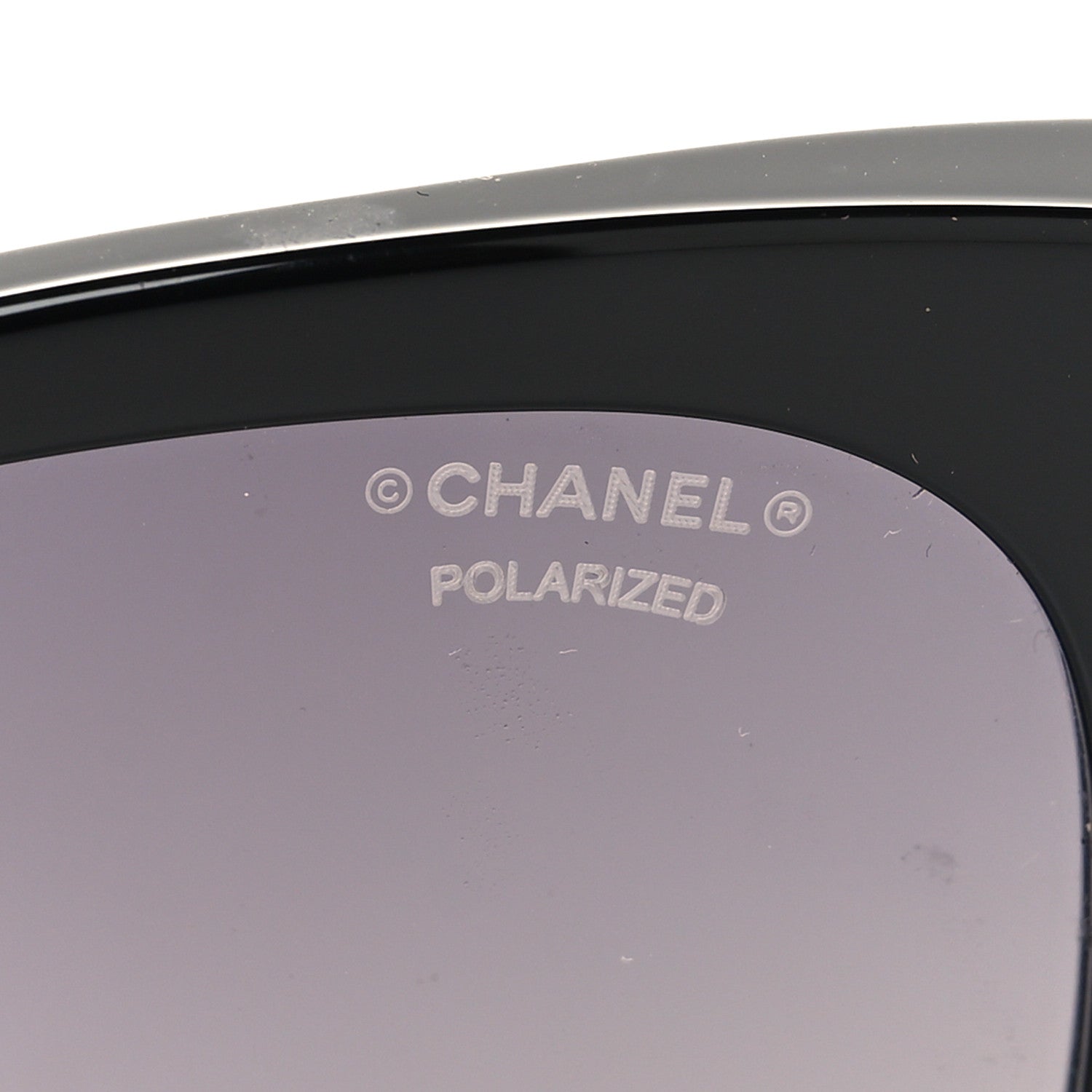 Chanel Acetate Polarized Pearl CC Square Sunglasses 5482-H Black 7 of 8