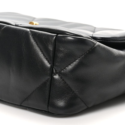 Chanel Lambskin Quilted Medium Chanel 19 Flap Black 10 of 12
