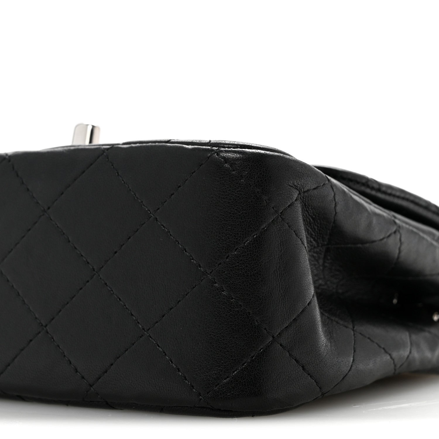 Chanel Lambskin Quilted Mini Square Flap Black 10 of 14