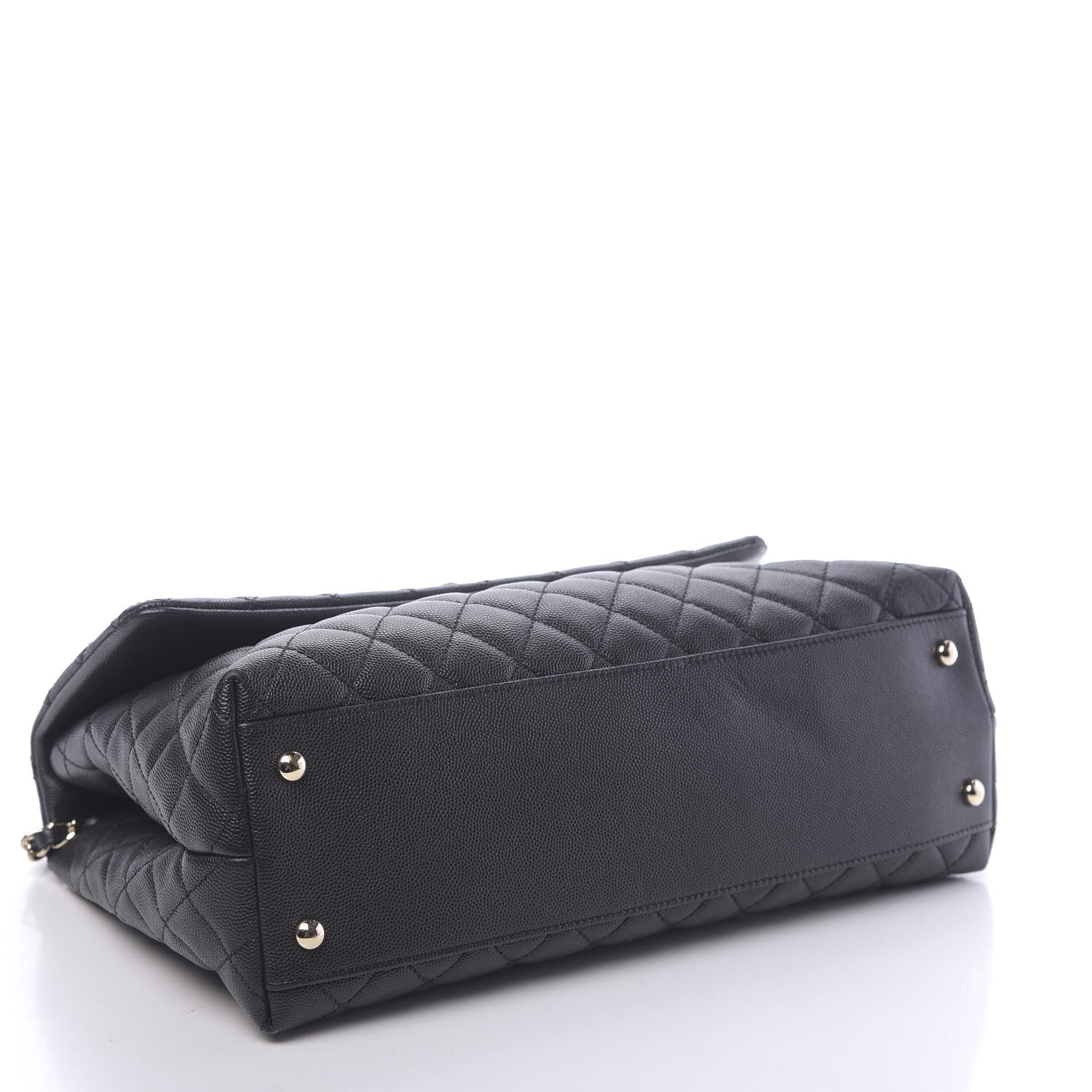 Chanel Caviar Quilted Medium Coco Handle Flap Black 4 of 11