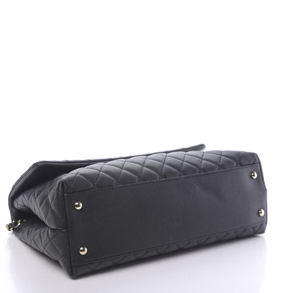 Chanel Caviar Quilted Medium Coco Handle Flap Black 4 of 11