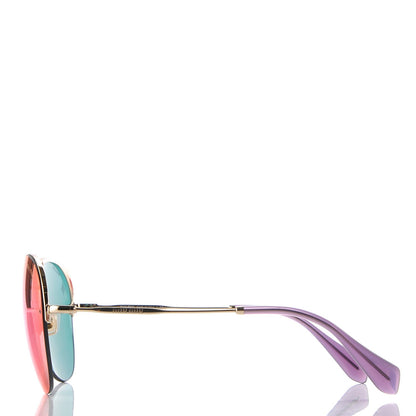 Miu Miu Aviator Sunglasses SMU53P Gold 3 of 7