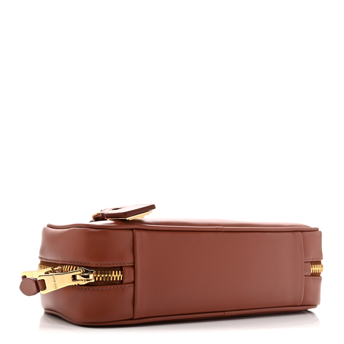 Miu Miu Nappa Small Beau Top Handle Bag Cognac 7 of 17