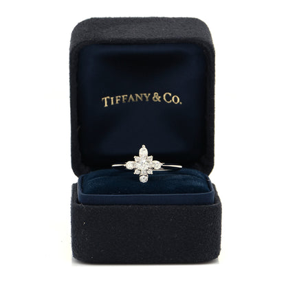 Tiffany Platinum Diamond Starburst Cluster Ring 54 7 5 of 5