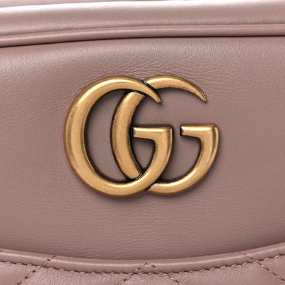 Gucci Calfskin Matelasse Medium GG Marmont Chain Shoulder Bag Porcelain Rose 11 of 11