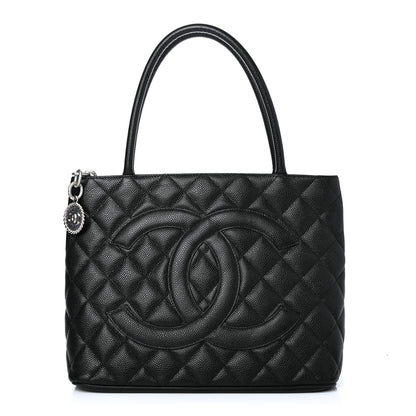 Chanel Caviar Quilted Medallion Tote Black 1 of 4