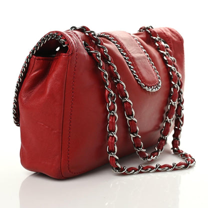 Chanel Lambskin Medium Madison Flap Red 3 of 13