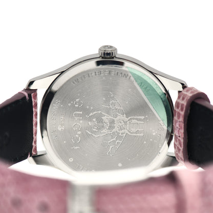 Gucci Stainless Steel Lizard 38mm G-Timeless Moonphase Star Planet Quartz Watch Black 4 of 5