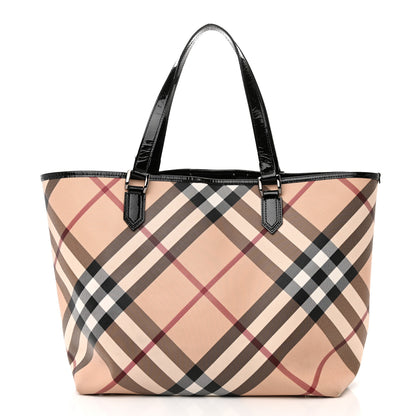 Burberry Supernova Check Large Nickie Tote Black 3 of 14