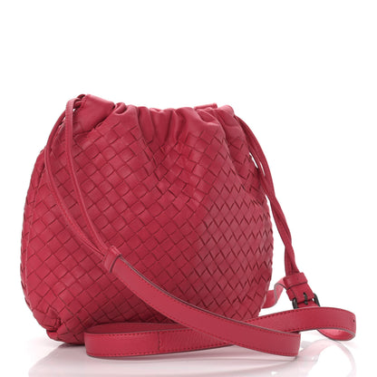 Bottega Veneta Nappa Intrecciato Drawstring Tote Fuchsia 3 of 11