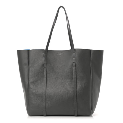 Balenciaga Veau Baltimore Double Sided Medium Everyday Tote Gris Fossile Bleu Turquoise 1 of 13