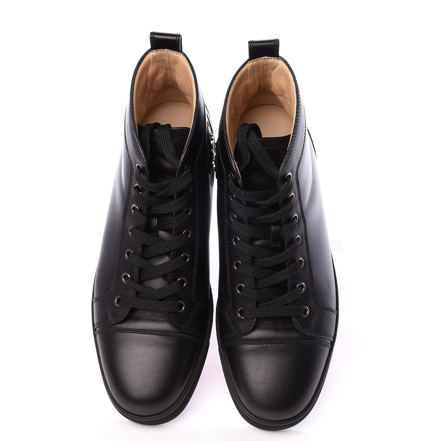 Christian Louboutin Calfskin Mens Louis Flat Sneakers 41.5 Black 5 of 9
