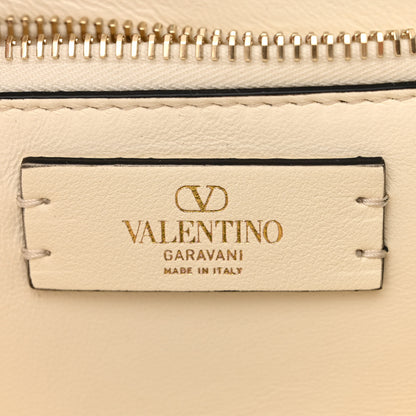 Valentino Garavani Wicker Calfskin Small VSling Top Handle Bag Natural White 6 of 11