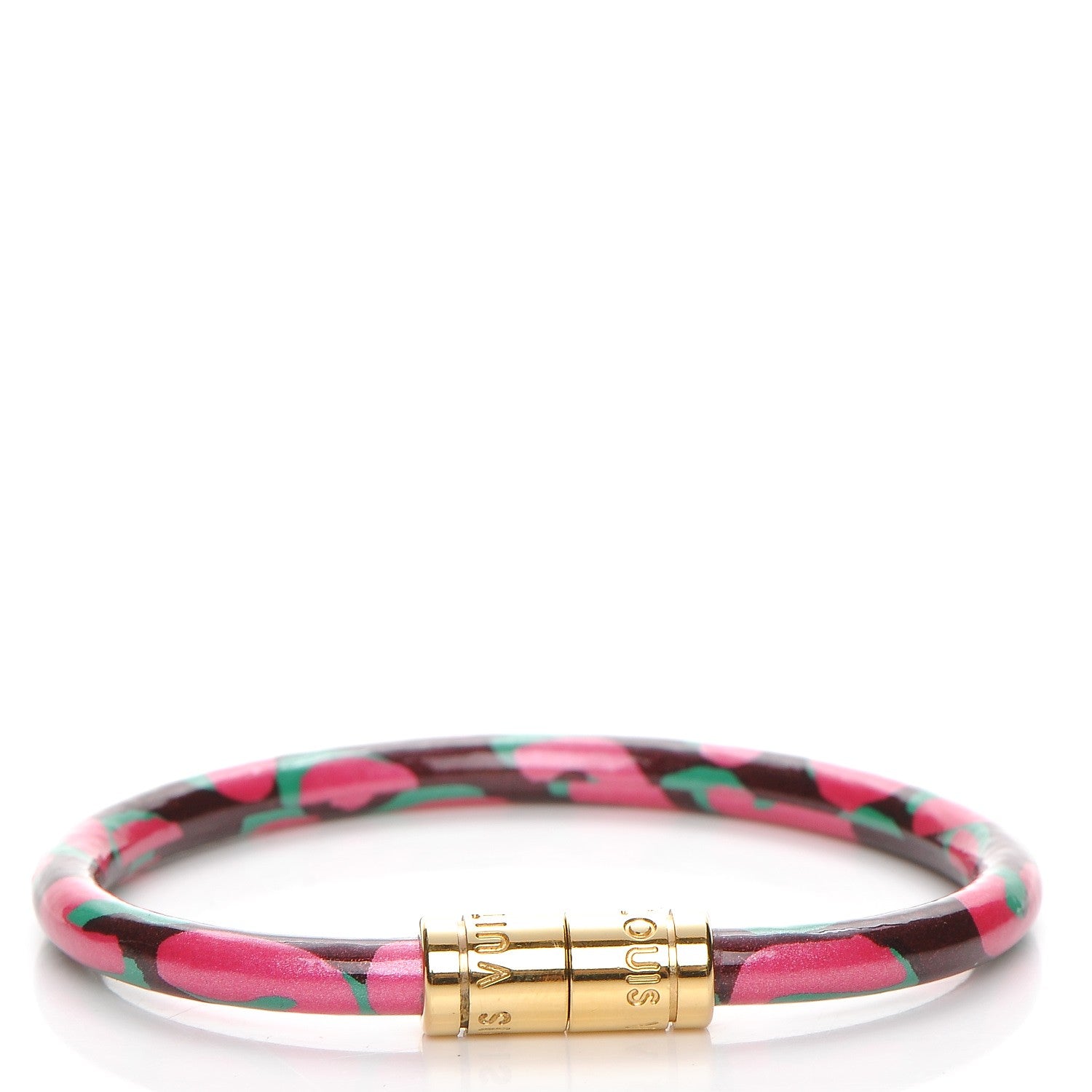 Louis Vuitton Leopard Keep It Bracelet 17 Rouge Fauviste 1 of 4