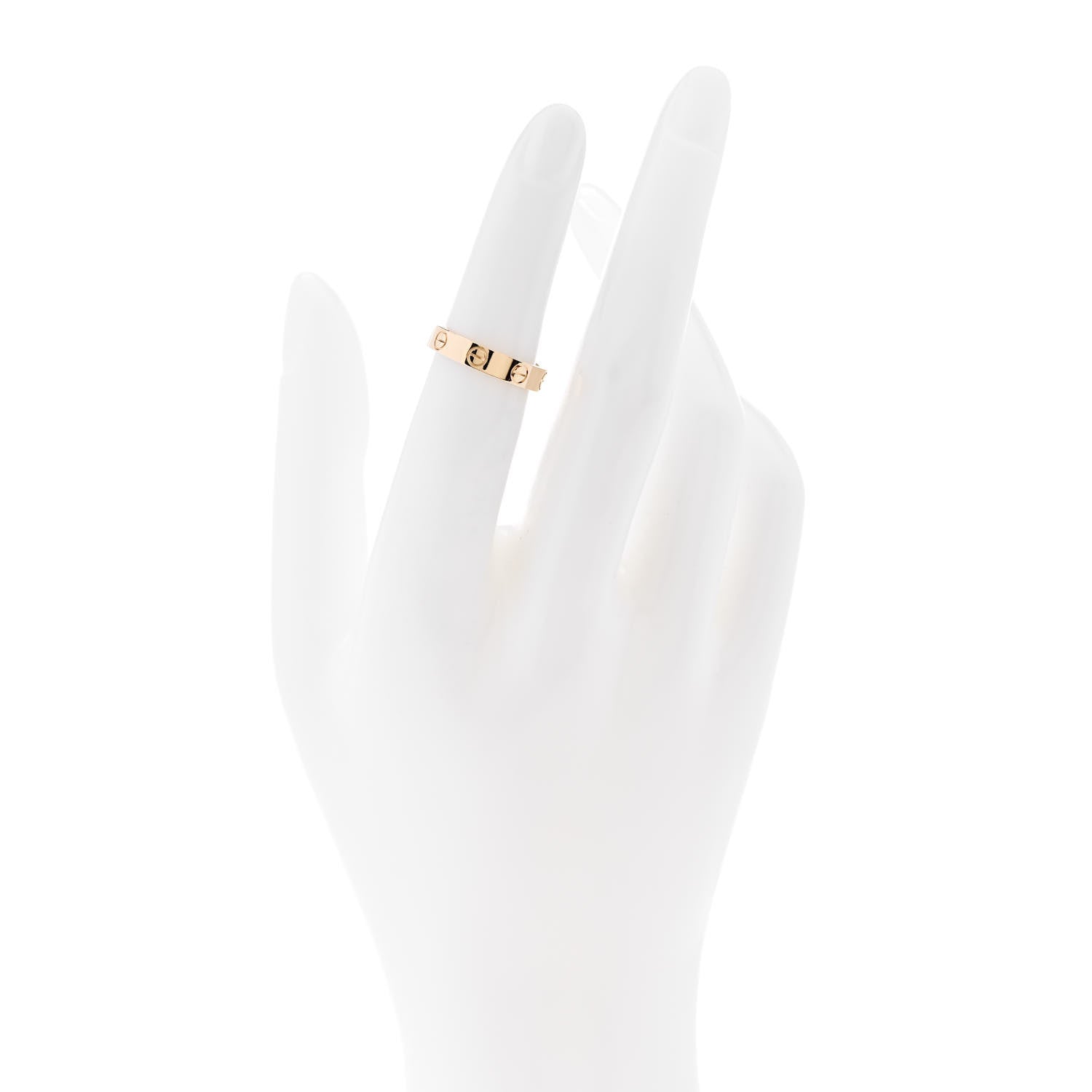 Cartier 18K Yellow Gold 3.5mm LOVE Wedding Band Ring 49 4.75 2 of 5