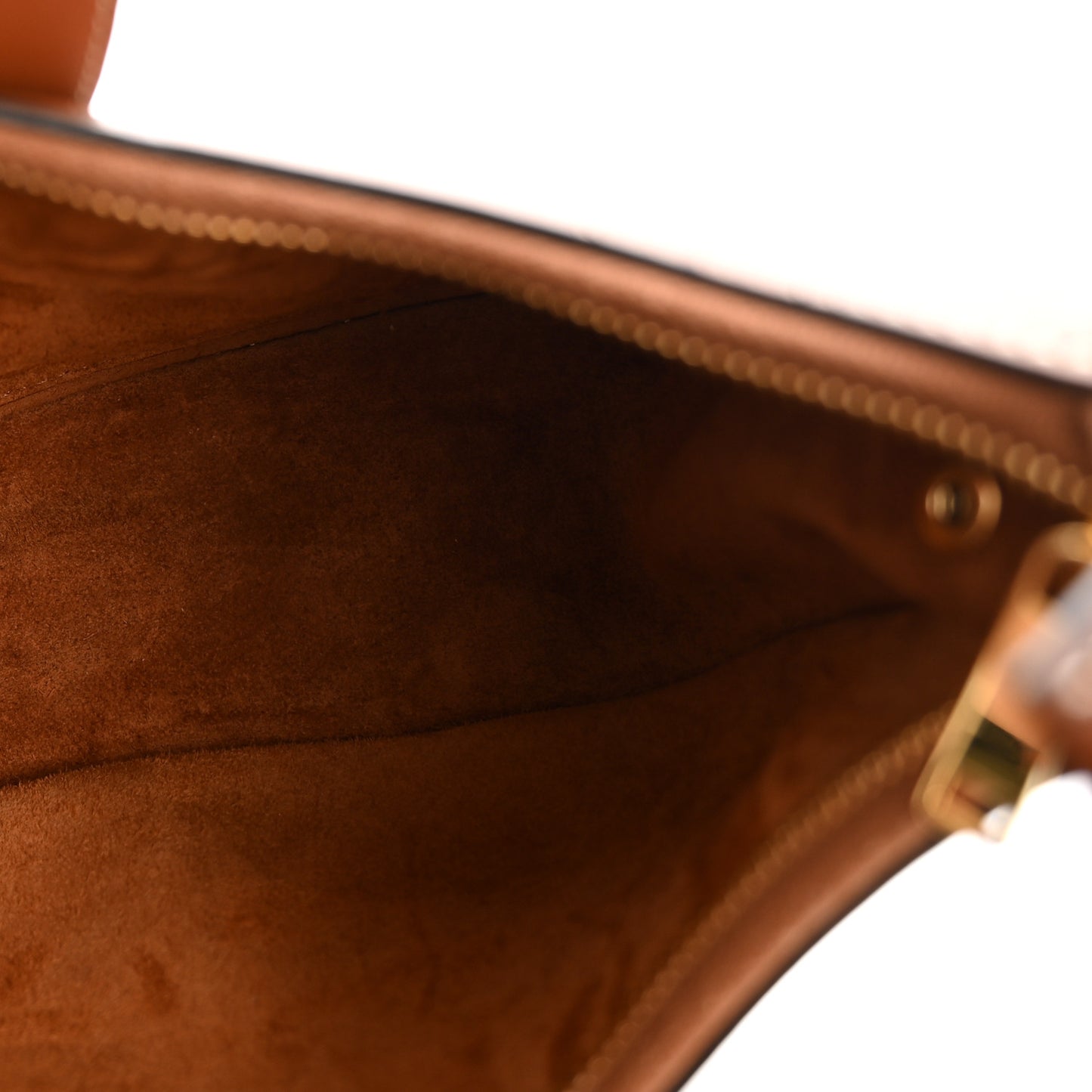 Smooth Calfskin Medium Strap Ava Triomphe Shoulder Bag Tan