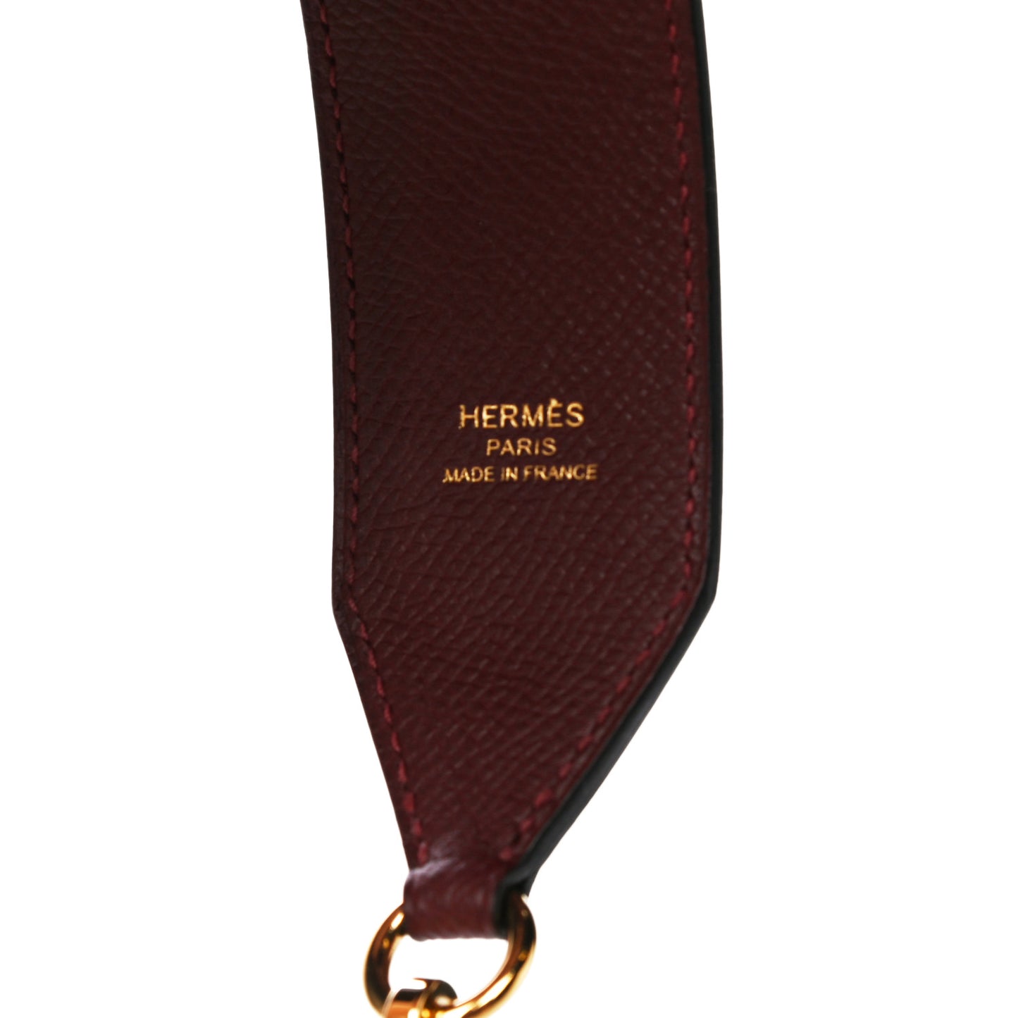 Epsom 40mm Tressage Shoulder Strap Rouge H Craie Gold