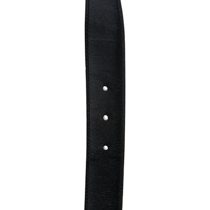 Hermes Box Togo 32mm Au Carre H Belt 85 34 Black Bleu De Malte 4 of 7