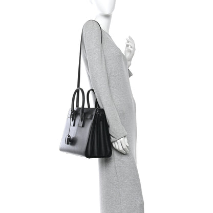 Saint Laurent Grained Calfskin Small Sac De Jour Black 2 of 16