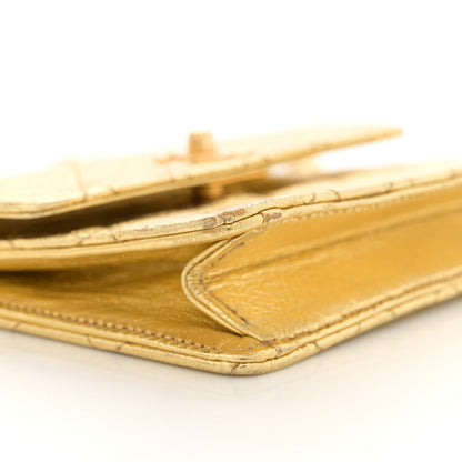 Chanel Metallic Lambskin Quilted Mini Flap Gold 9 of 13