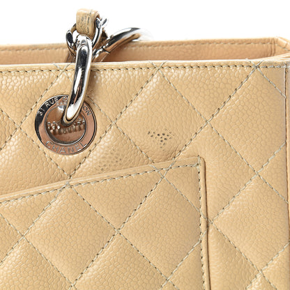 Chanel Caviar Quilted Grand Shopping Tote GST Beige 21 of 27