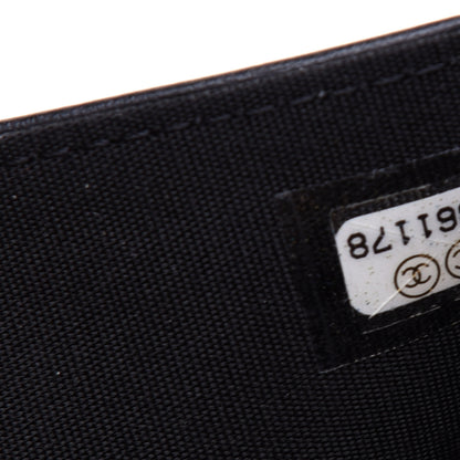 Chanel Lambskin Camellia Embossed Small Wallet Black 8 of 9