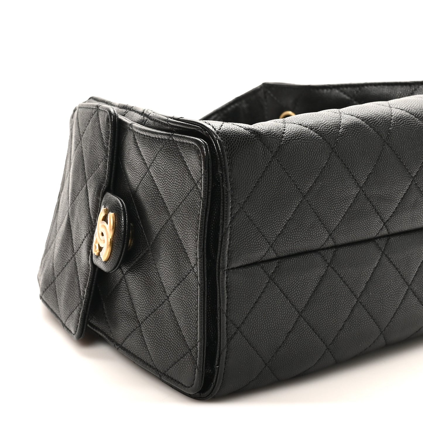 Caviar Quilted Small Chanel 25 Handbag Black