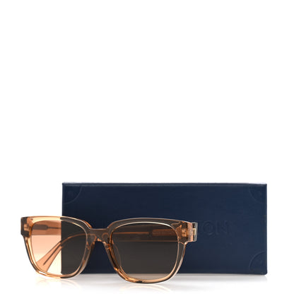 Louis Vuitton Acetate Square LV Street Sunglasses Z1704E Transparent Brown 8 of 8