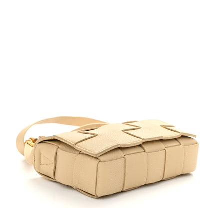 Bottega Veneta Grained Calfskin Maxi Intrecciato Cassette Crossbody Bag Porridge 4 of 9