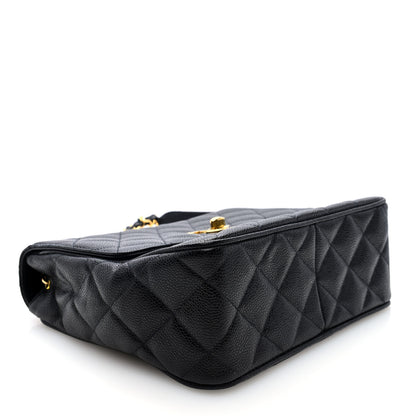 Chanel Caviar Quilted XL Single Flap Black 4 of 10