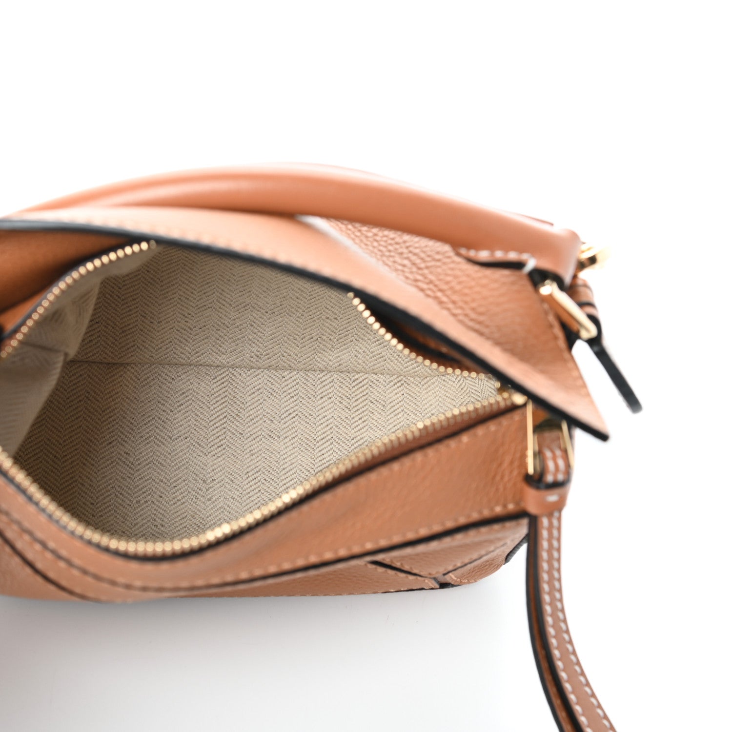 Loewe Calfskin Mini Puzzle Bag Tan 5 of 9